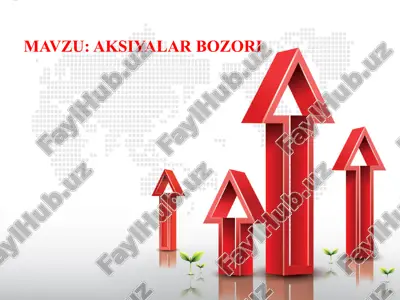 aksiyalar bozori — PPTX