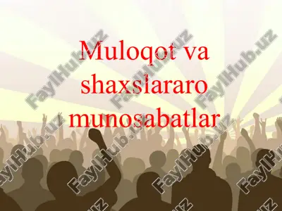 shaxs va altruizm — PPT