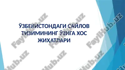 o'zbekistondagi saylov tizimining o'ziga xos jihatlari — PPTX