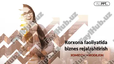 korxona faoliyatida biznes rejalashtirish — PPT