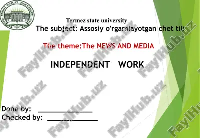 the news and media — PPTX