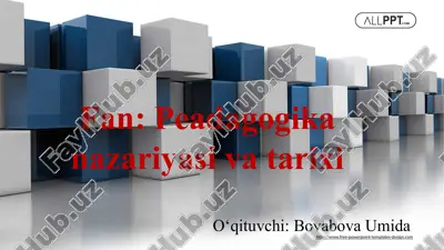 temuriylar davrida madaniyat va ta'lim-tarbiya — PPTX