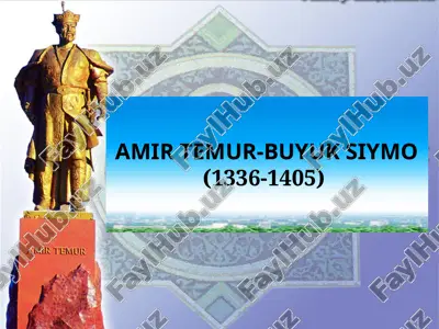 amir temur - buyuk siymo — PPT