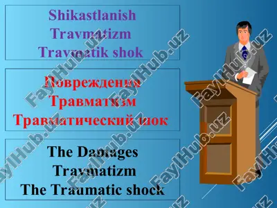 travmatizm va travmatik shok — PPT