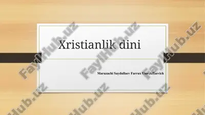 xristianlik — PPTX