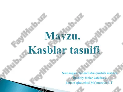 kasbiy psixologiya: darslik — PPT