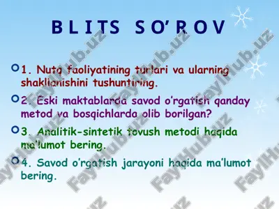 ta'lim metodlari va tarbiya — PPT