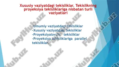 tekisliklar — PPTX