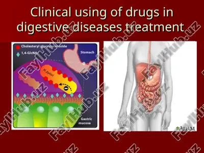 clinical using of drugs in digestive diseases treatment — PPT