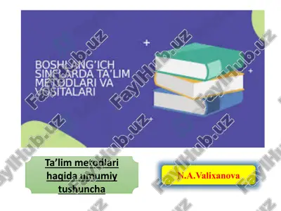 ta'lim metodlari — PPTX