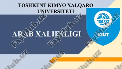 arab xalifaligi — PPTX