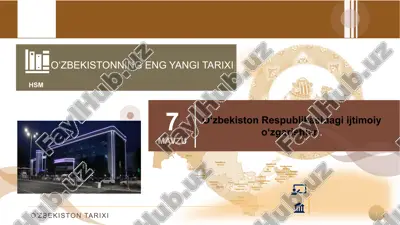 o‘zbekistonning eng yangitarixi — PPTX