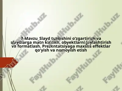 power point dasturi — PPTX