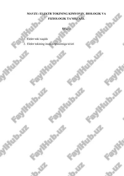 elektr toki xaqida — DOCX