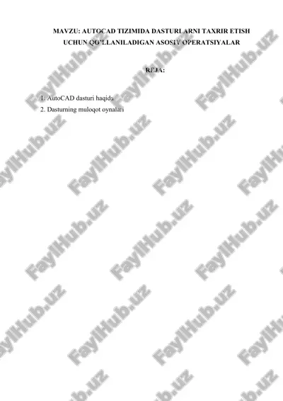 autocad — DOCX