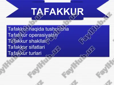 tafakkur — PPT
