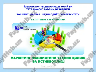 bozor kon'yunkturasi tuzilishi — PPTX