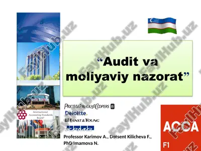 “audit va moliyaviynazorat” — PPTX