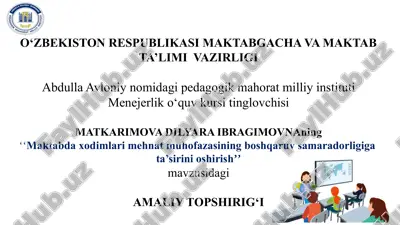 samaradorlik - bufqatishni qilish, to'g'riishni xavfsiz sharoitda qilish — PPTX