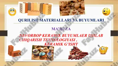 keramik g'isht — PPTX