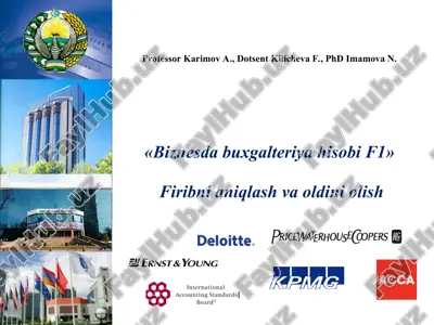 biznesda buxgalteriya hisobi f1 — PPT