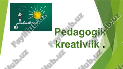 pedagogik kreativlik — PPTX