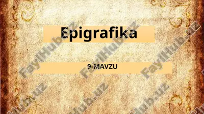 epigrafika — PPTX