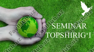 seminar topshirig‘i — PPTX