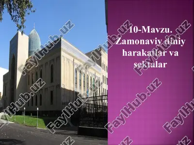 o‘zbekistondagi norasmiy diniy jamaatlar — PPT