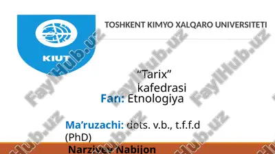 etnologiya darslik — PPTX