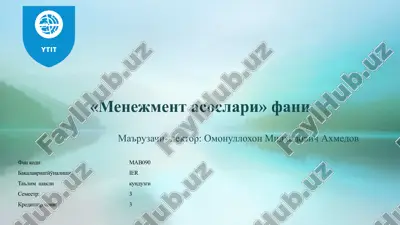 menejmentasoslari — PPTX