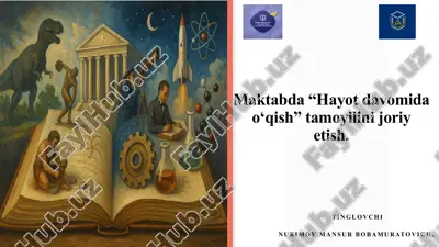 "hayotdavomidao‘qish" tamoyilinijoriyetish — PPTX