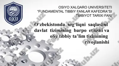 tibbiyot tarixi — PPTX