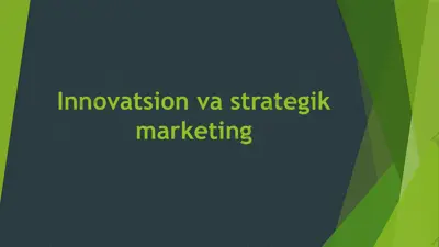 innovatsion va strategik marketing — PPTX