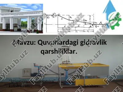 quvurlardagi gidravlik qarshiliklar — PPT