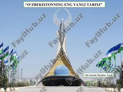 oʻzbekistonning eng yangi tarixi — PPT