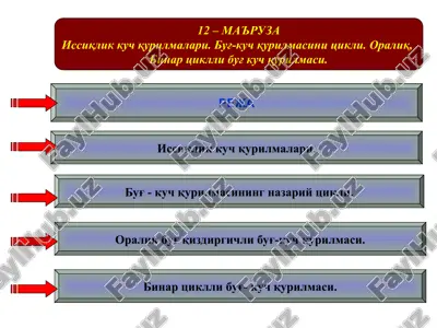 issoqlik kuch quyilmalari — PPT
