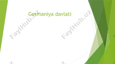 germaniya davlati — PPTX