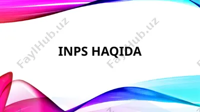 inps haqida — PPTX