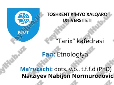 kavkaz xalqlarining etnologiyasi — PPT