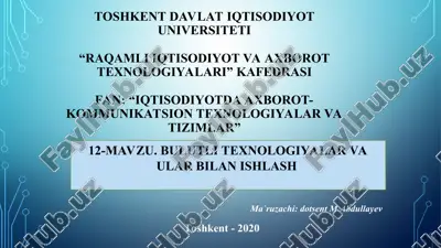 bulutli texnologiyalar — PPT