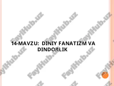 fundamentizm bilan bog'liq adabiyotlar — PPT