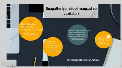 buxgalteriya hisobi maqsad va vazifalari — PPTX