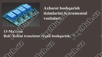 elektromagnit reley — PPTX