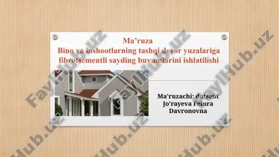 fibrosement saydinglar — PPTX