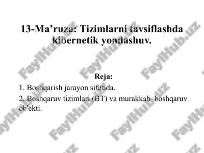 kibernetika tarixi — PPTX