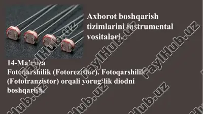 axborot boshqarish tizimlarini instrumental vositalari — PPTX