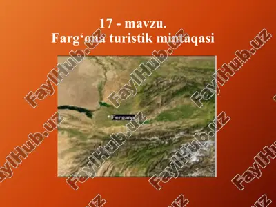 farg‘ona turistik mintaqasi — PPTX