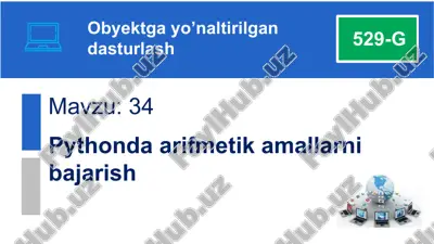 pythonda arifmetik amallar — PPTX