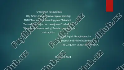 ford kompaniyasi — PPTX